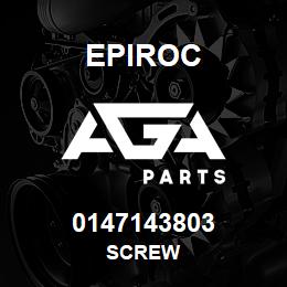 0147143803 Epiroc SCREW | AGA Parts