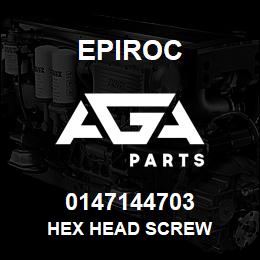 0147144703 Epiroc HEX HEAD SCREW | AGA Parts