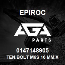 0147148905 Epiroc TEN.BOLT M6S 16 MM.X10 | AGA Parts