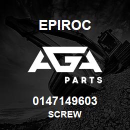 0147149603 Epiroc SCREW | AGA Parts