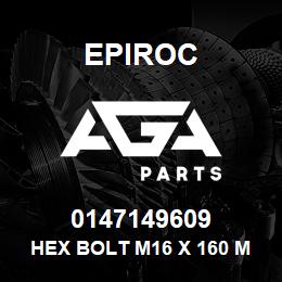 0147149609 Epiroc HEX BOLT M16 X 160 MM. | AGA Parts