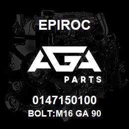 0147150100 Epiroc BOLT:M16 GA 90 | AGA Parts