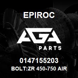 0147155203 Epiroc BOLT:ZR 450-750 AIR FLOW | AGA Parts