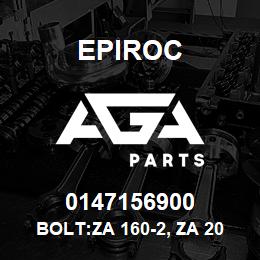 0147156900 Epiroc BOLT:ZA 160-2, ZA 200-500 | AGA Parts