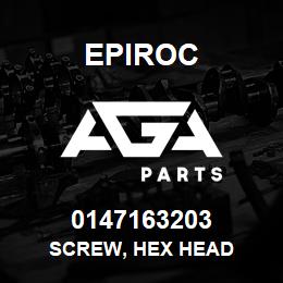 0147163203 Epiroc SCREW, HEX HEAD | AGA Parts