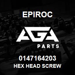 0147164203 Epiroc HEX HEAD SCREW | AGA Parts