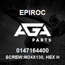 0147164400 Epiroc SCREW:M24X130, HEX HD, STL 8.8 | AGA Parts