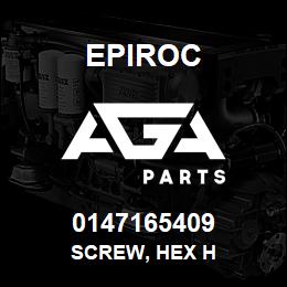 0147165409 Epiroc SCREW, HEX H | AGA Parts