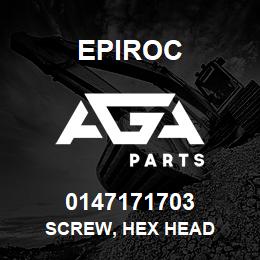 0147171703 Epiroc SCREW, HEX HEAD | AGA Parts