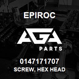 0147171707 Epiroc SCREW, HEX HEAD | AGA Parts