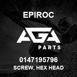 0147195796 Epiroc SCREW, HEX HEAD | AGA Parts