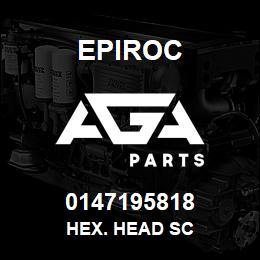 0147195818 Epiroc HEX. HEAD SC | AGA Parts