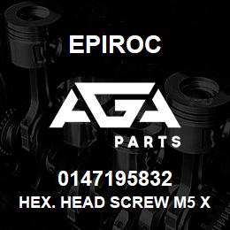 0147195832 Epiroc HEX. HEAD SCREW M5 X 10 | AGA Parts