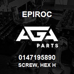 0147195890 Epiroc SCREW, HEX H | AGA Parts