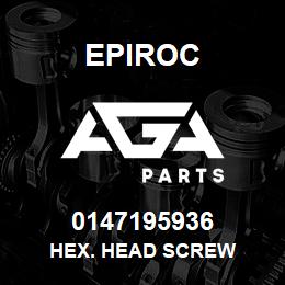 0147195936 Epiroc HEX. HEAD SCREW | AGA Parts