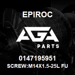 0147195951 Epiroc SCREW:M14X1.5-25L FULL | AGA Parts