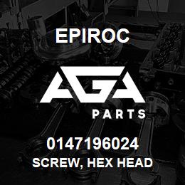 0147196024 Epiroc SCREW, HEX HEAD | AGA Parts