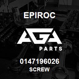 0147196026 Epiroc SCREW | AGA Parts