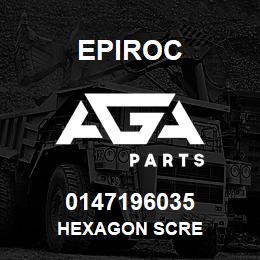 0147196035 Epiroc HEXAGON SCRE | AGA Parts