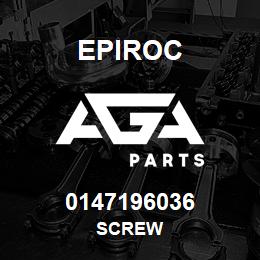 0147196036 Epiroc SCREW | AGA Parts