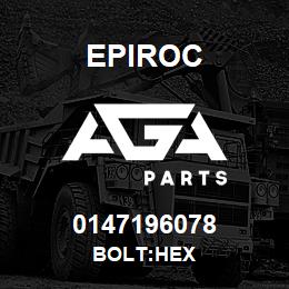 0147196078 Epiroc BOLT:HEX | AGA Parts