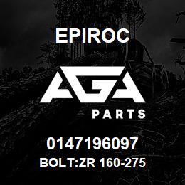 0147196097 Epiroc BOLT:ZR 160-275 | AGA Parts