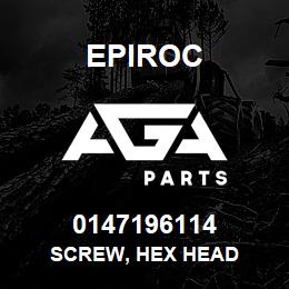 0147196114 Epiroc SCREW, HEX HEAD | AGA Parts