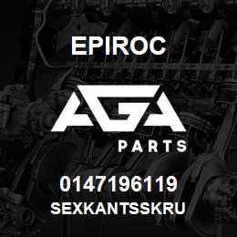 0147196119 Epiroc SEXKANTSSKRU | AGA Parts