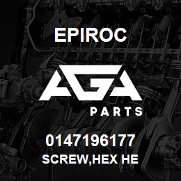 0147196177 Epiroc SCREW,HEX HE | AGA Parts