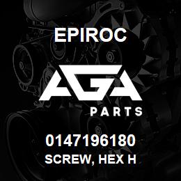 0147196180 Epiroc SCREW, HEX H | AGA Parts