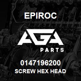 0147196200 Epiroc SCREW HEX HEAD | AGA Parts