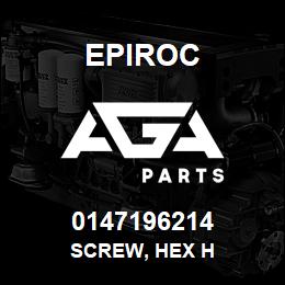 0147196214 Epiroc SCREW, HEX H | AGA Parts