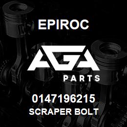 0147196215 Epiroc SCRAPER BOLT | AGA Parts