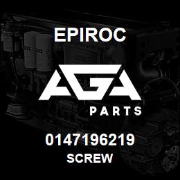 0147196219 Epiroc SCREW | AGA Parts