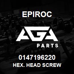 0147196220 Epiroc HEX. HEAD SCREW | AGA Parts