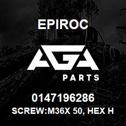 0147196286 Epiroc SCREW:M36X 50, HEX HD | AGA Parts