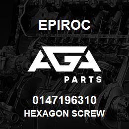 0147196310 Epiroc HEXAGON SCREW | AGA Parts