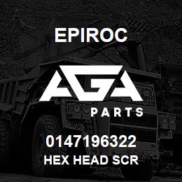 0147196322 Epiroc HEX HEAD SCR | AGA Parts