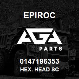 0147196353 Epiroc HEX. HEAD SC | AGA Parts