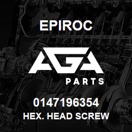 0147196354 Epiroc HEX. HEAD SCREW | AGA Parts