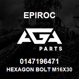 0147196471 Epiroc HEXAGON BOLT M16X30 | AGA Parts