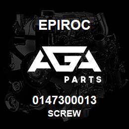 0147300013 Epiroc SCREW | AGA Parts