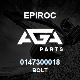 0147300018 Epiroc BOLT | AGA Parts