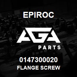 0147300020 Epiroc FLANGE SCREW | AGA Parts