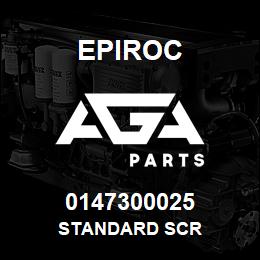 0147300025 Epiroc STANDARD SCR | AGA Parts