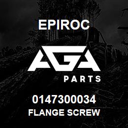 0147300034 Epiroc FLANGE SCREW | AGA Parts