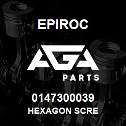 0147300039 Epiroc HEXAGON SCRE | AGA Parts