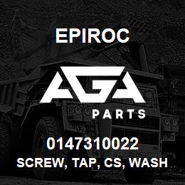 0147310022 Epiroc SCREW, TAP, CS, WASH, Z | AGA Parts