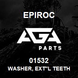 01532 Epiroc WASHER, EXT'L TEETH, 1/2"ID | AGA Parts