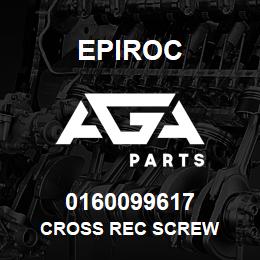 0160099617 Epiroc CROSS REC SCREW | AGA Parts